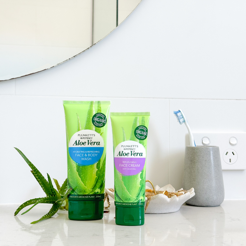 Plunkett's Hi-Potency Aloe Vera - Face & Body Wash