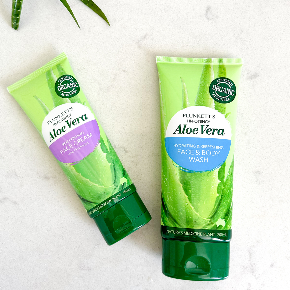 aloe vera cream face and body Plunkett's Hi-Potency Aloe Vera