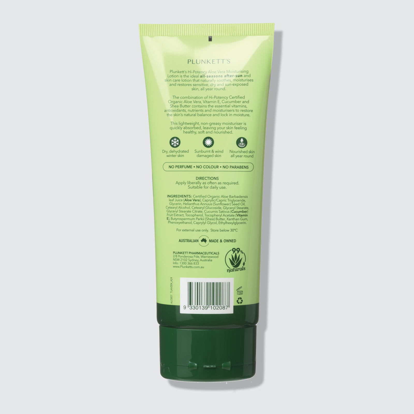 Hi-Potency Aloe Vera Moisturiser