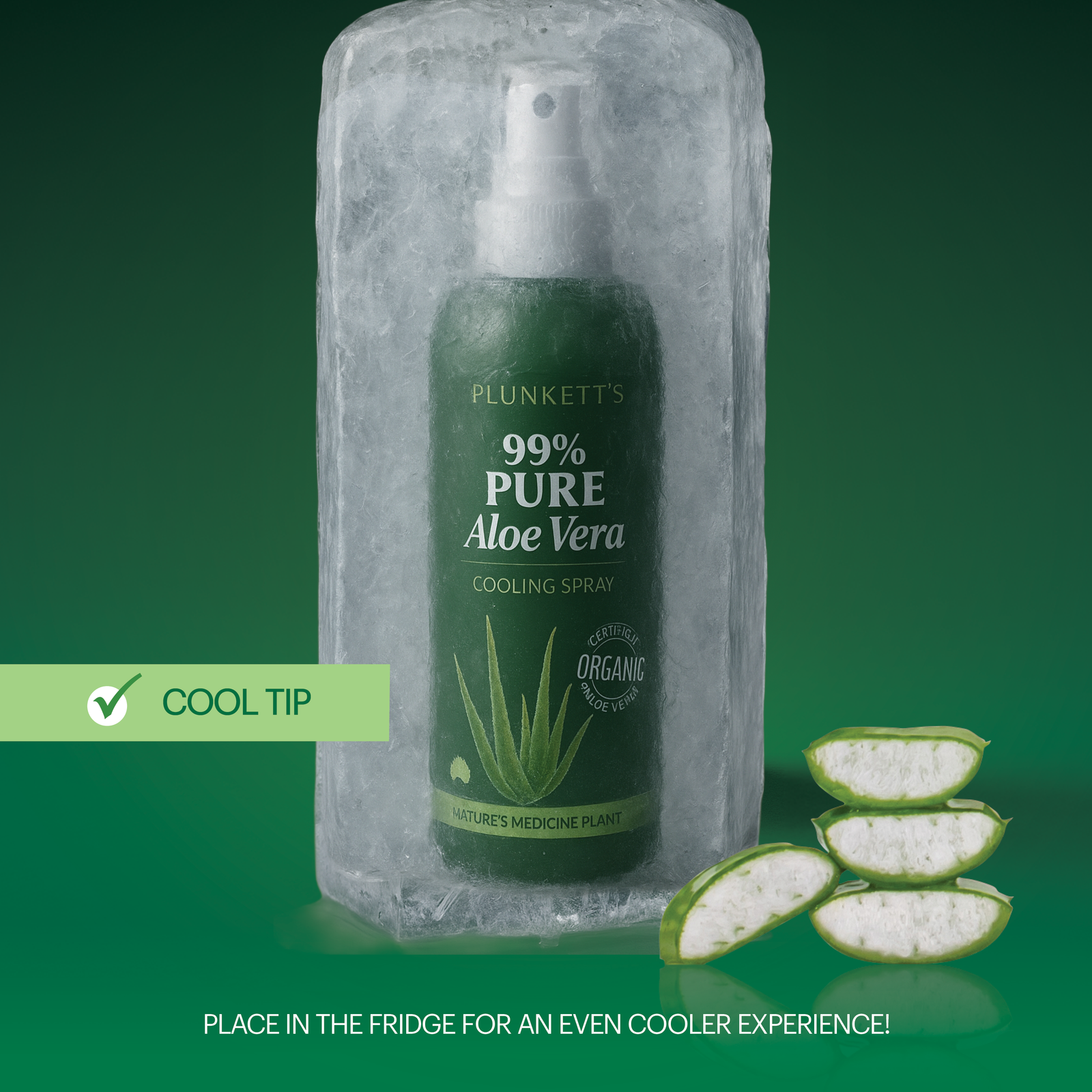 99% Pure Aloe Vera Cooling Spray