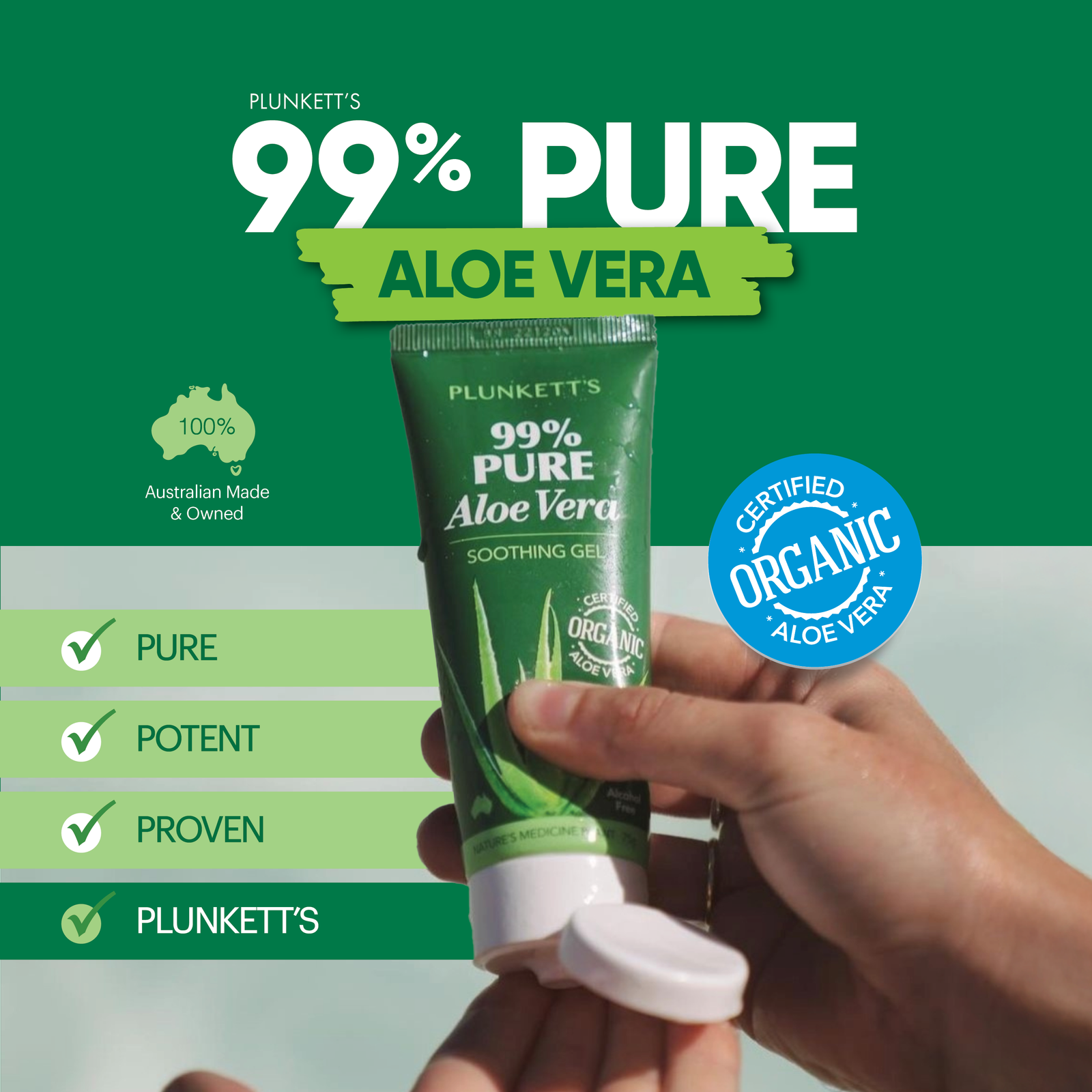99% Pure Aloe Vera Soothing Gel