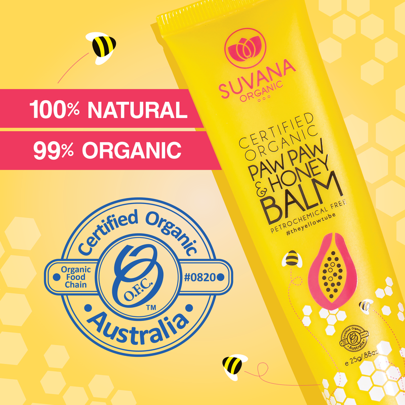 Suvana Certified Organic Paw Paw & Honey Balm